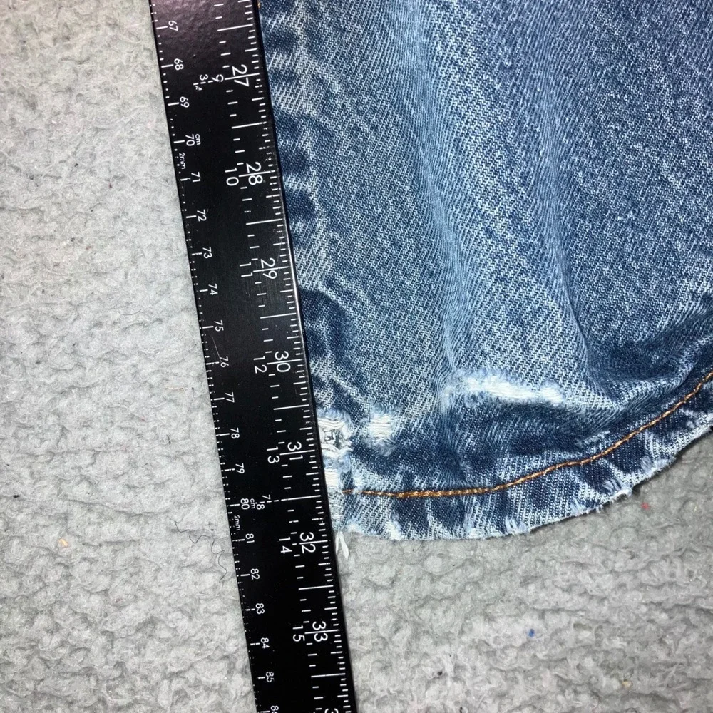 Vtg Levi's 517 Bootcut Jeans Mens 36x32 Blue Distressed Thrashed Punk Grunge Y2K